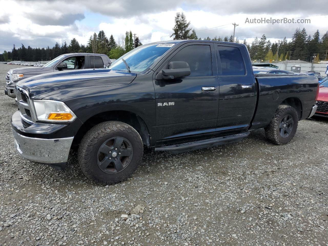 2010 Dodge Ram 1500  Черный vin: 1D7RB1GP4AS111270