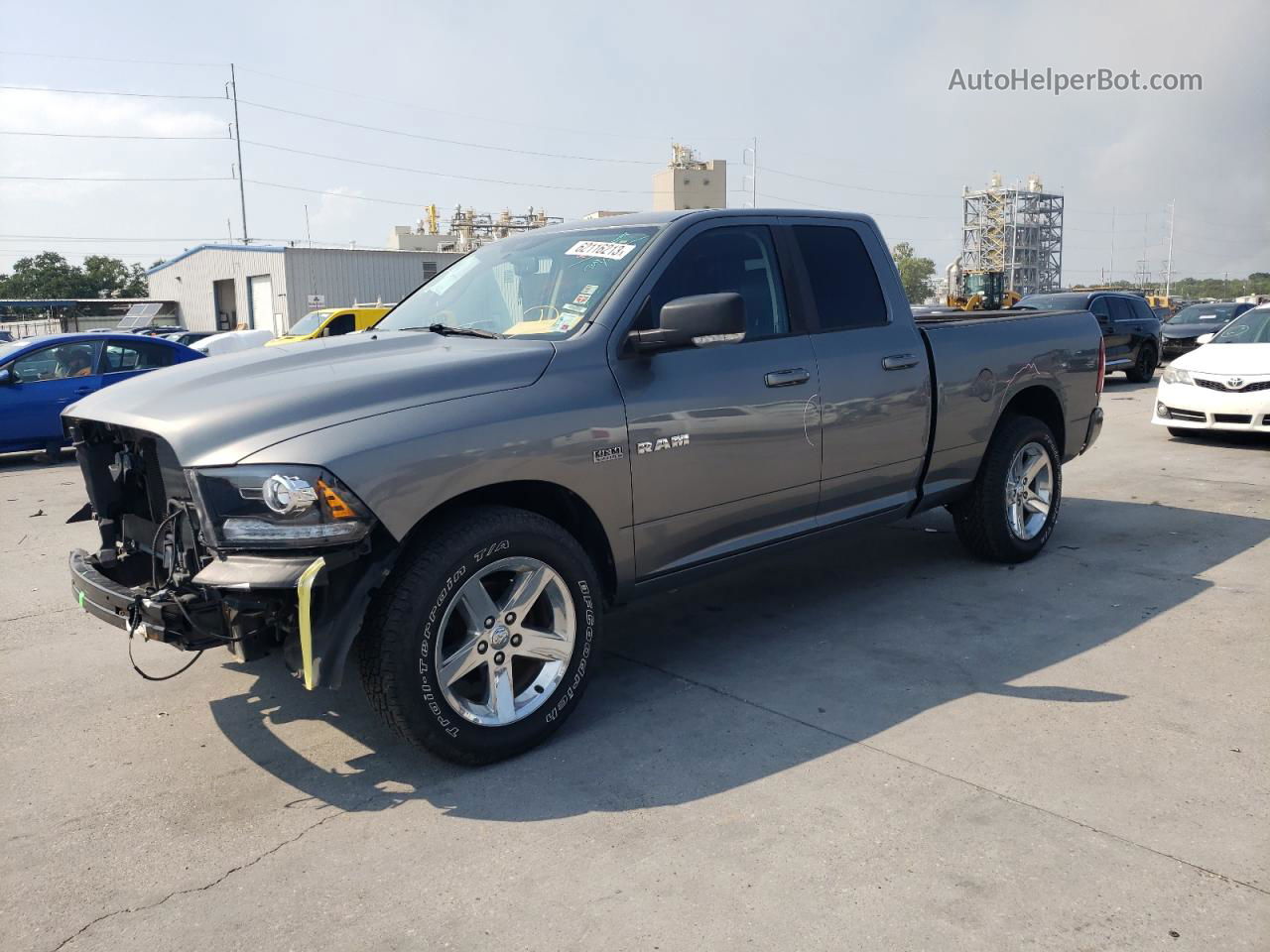 2010 Dodge Ram 1500  Gray vin: 1D7RB1GT1AS247174