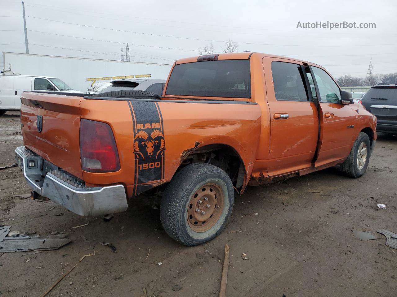 2010 Dodge Ram 1500  Оранжевый vin: 1D7RV1CP6AS166428