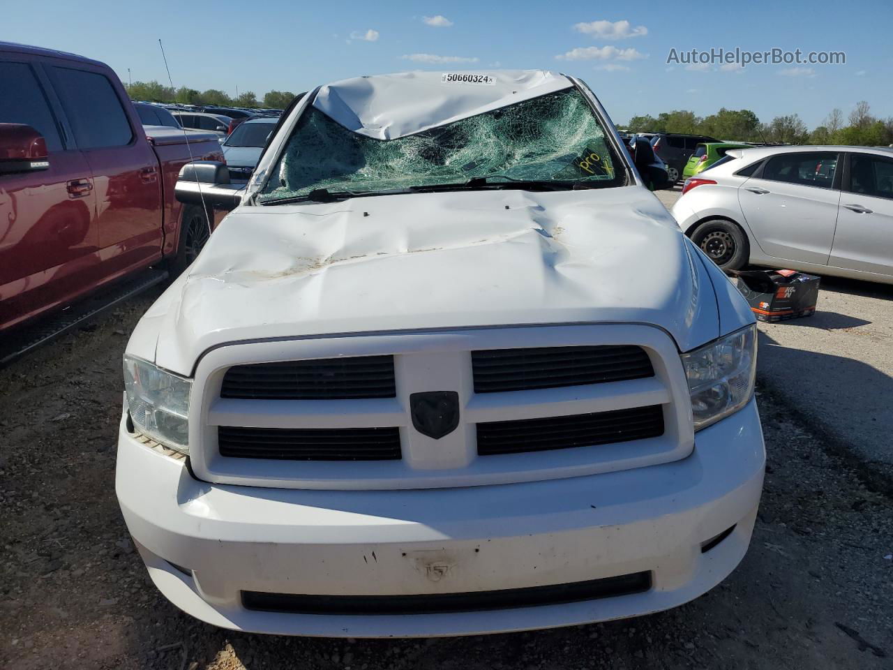 2010 Dodge Ram 1500  White vin: 1D7RV1CT2AS224130