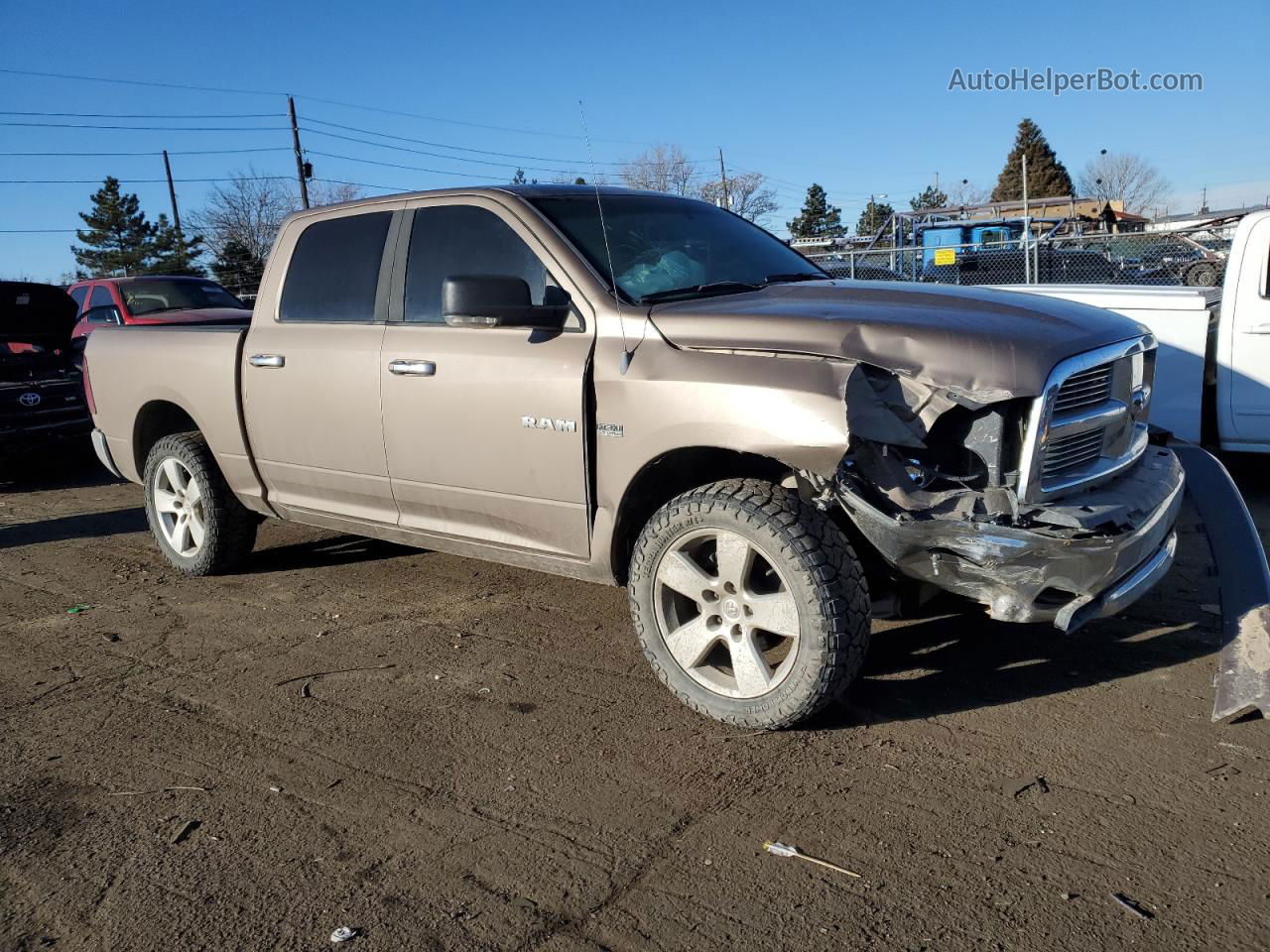 2010 Dodge Ram 1500  Золотой vin: 1D7RV1CT4AS171978