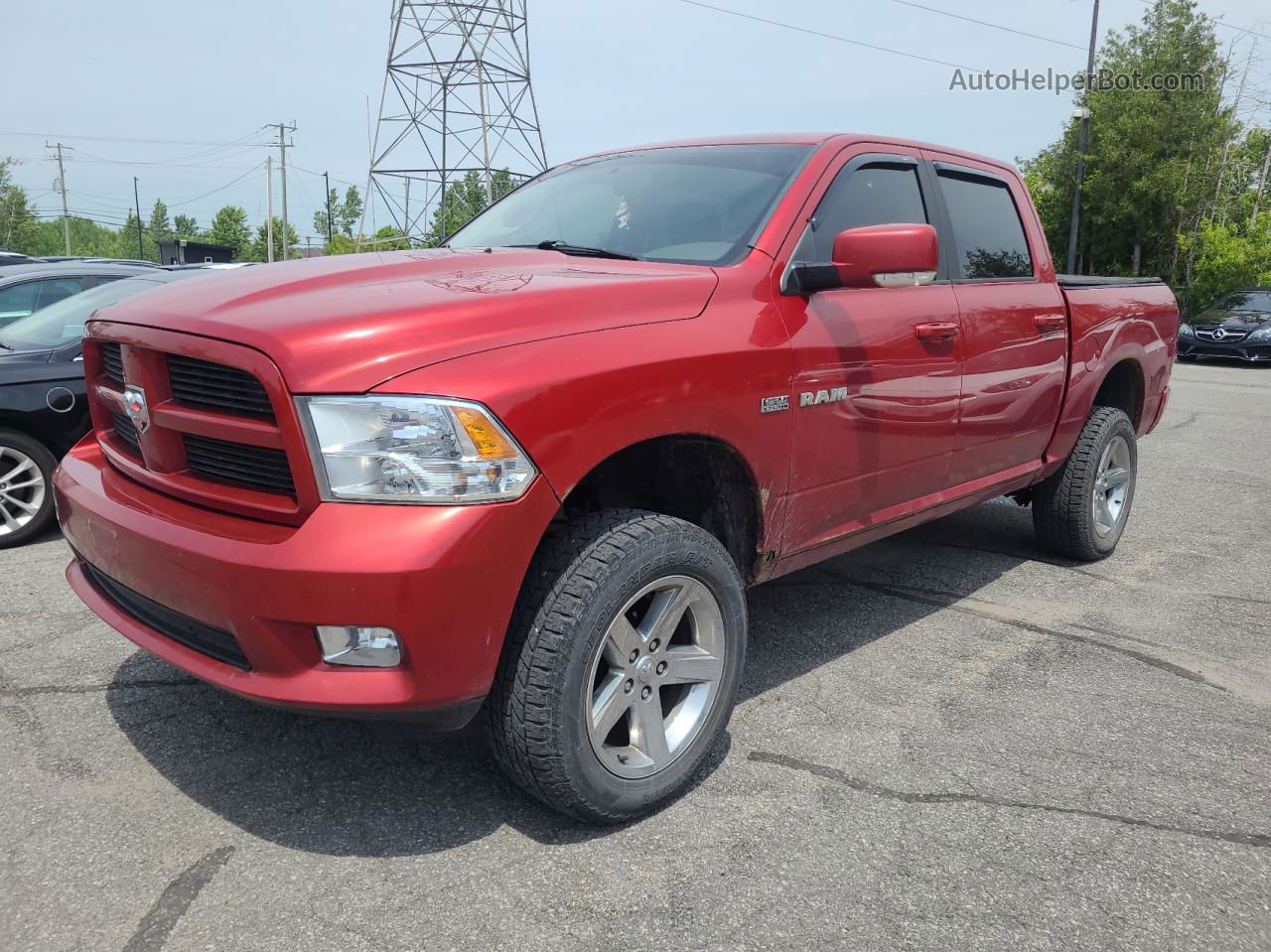 2010 Dodge Ram 1500  Red vin: 1D7RV1CT4AS220144