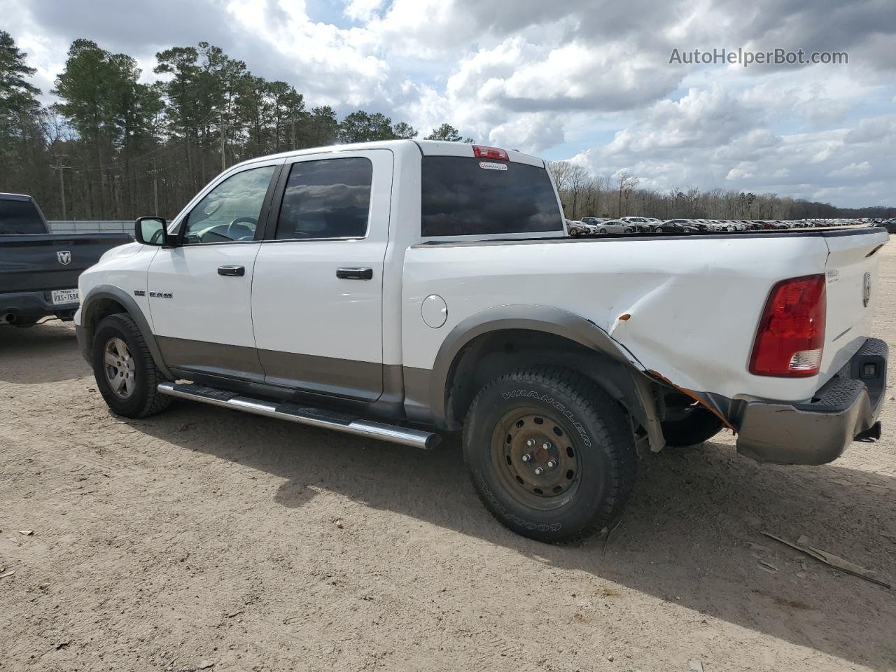 2010 Dodge Ram 1500 White vin: 1D7RV1CT4AS222749