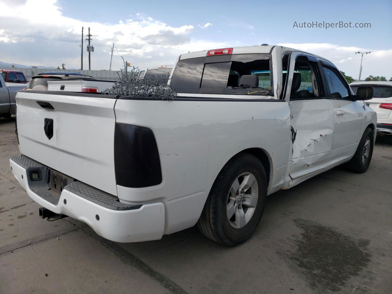 2010 Dodge Ram 1500  White vin: 1D7RV1CT4AS253922