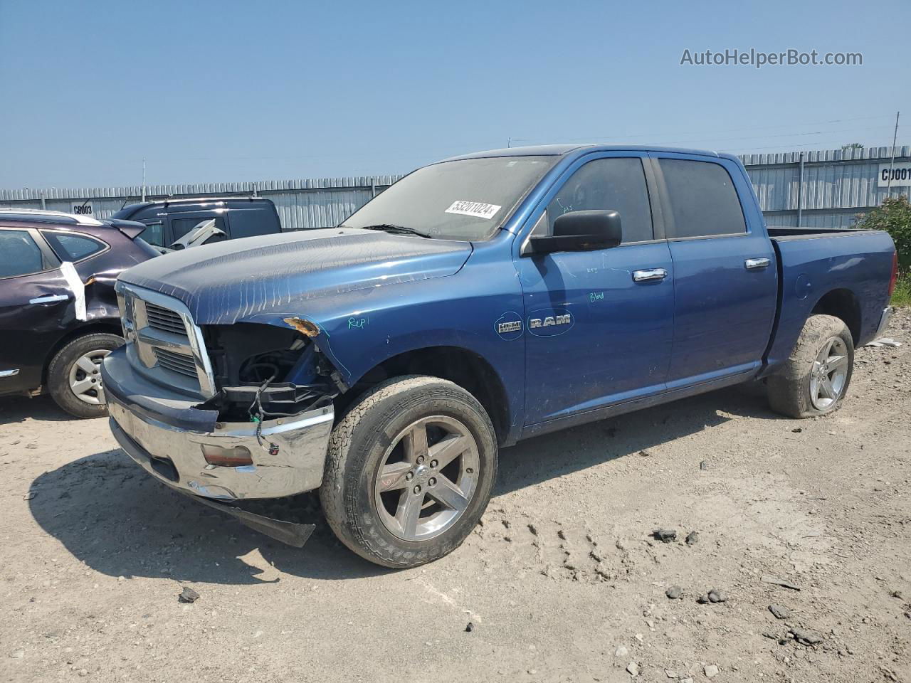 2010 Dodge Ram 1500  Blue vin: 1D7RV1CT5AS123096