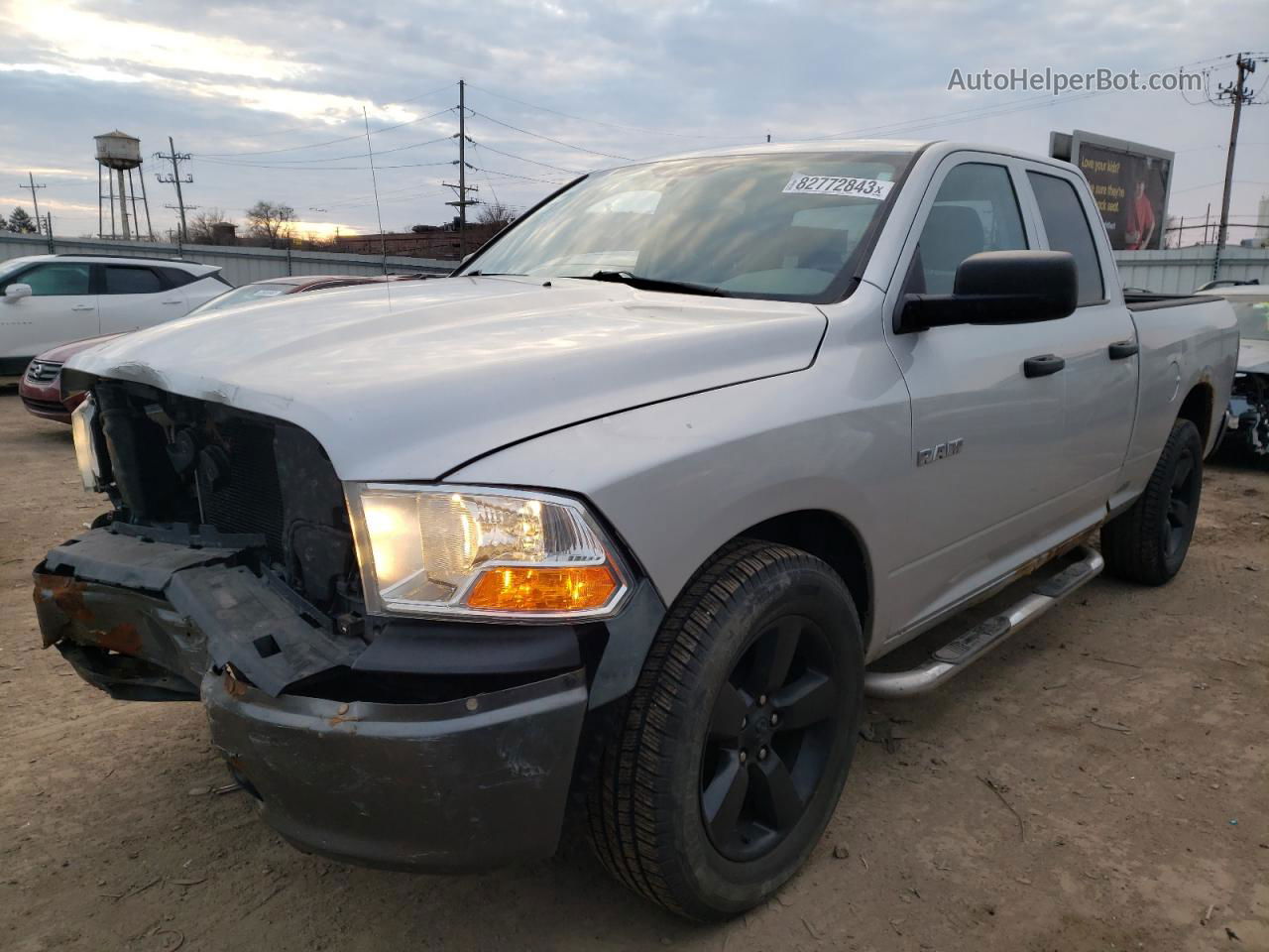 2010 Dodge Ram 1500  Silver vin: 1D7RV1GP4AS128447