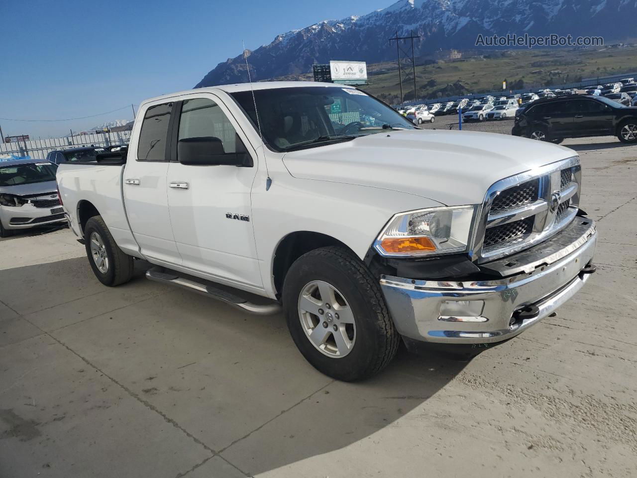 2010 Dodge Ram 1500  White vin: 1D7RV1GP4AS136287