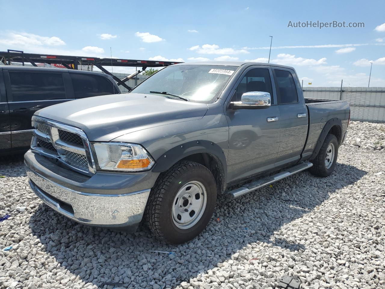 2010 Dodge Ram 1500  Gray vin: 1D7RV1GP5AS234356