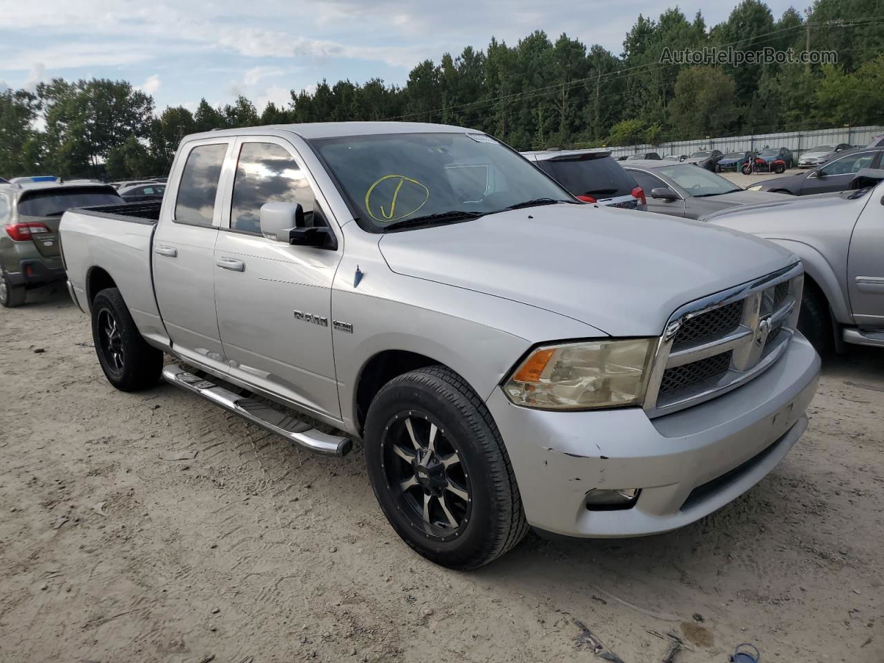 2010 Dodge Ram 1500  Silver vin: 1D7RV1GT1AS175173