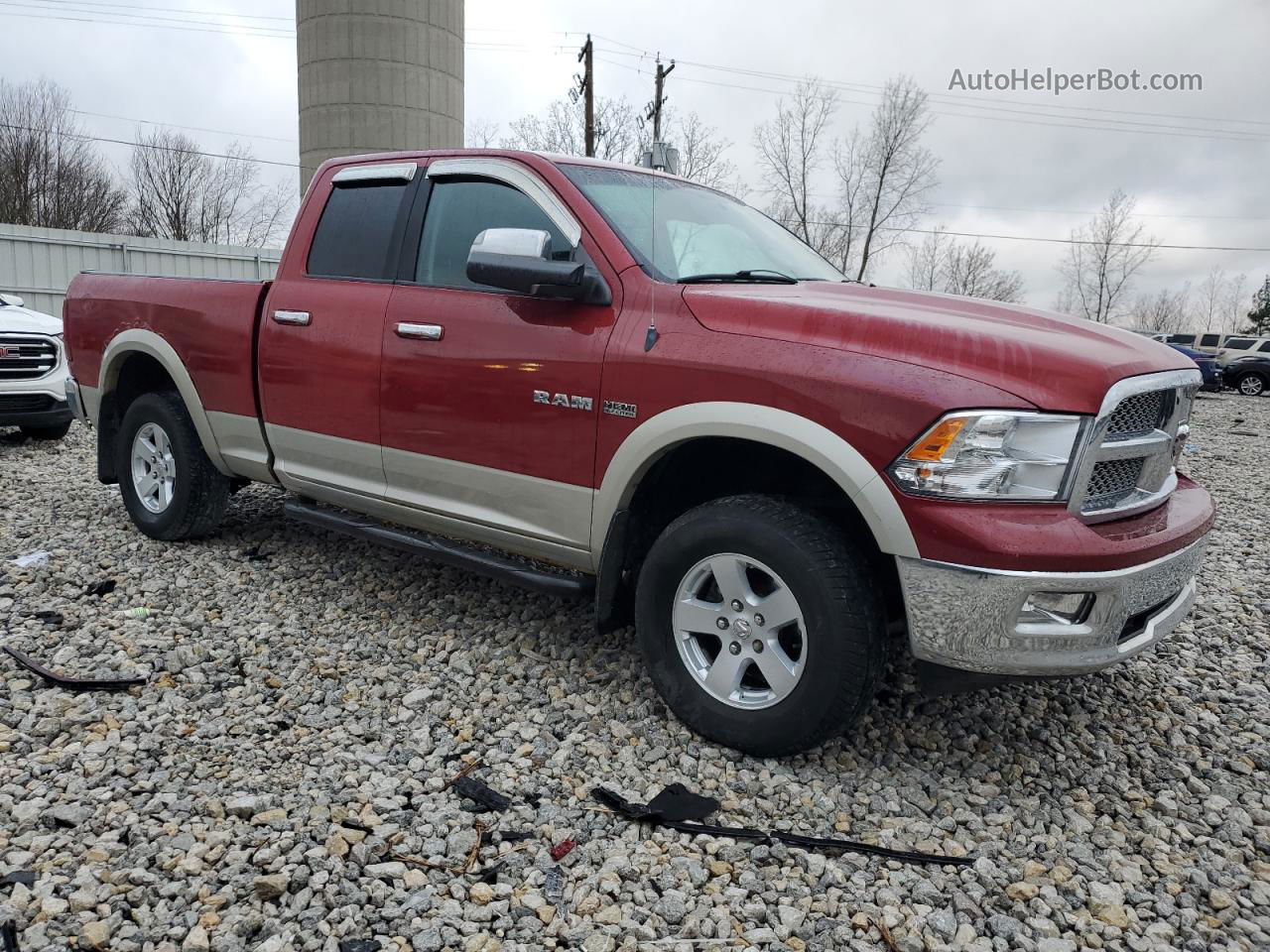 2010 Dodge Ram 1500  Red vin: 1D7RV1GT3AS184683