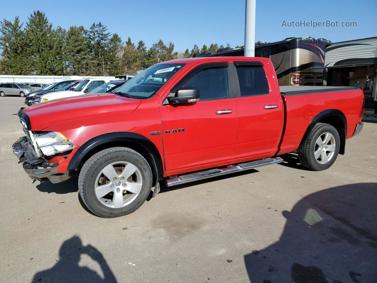 2010 Dodge Ram 1500  Красный vin: 1D7RV1GT4AS133693