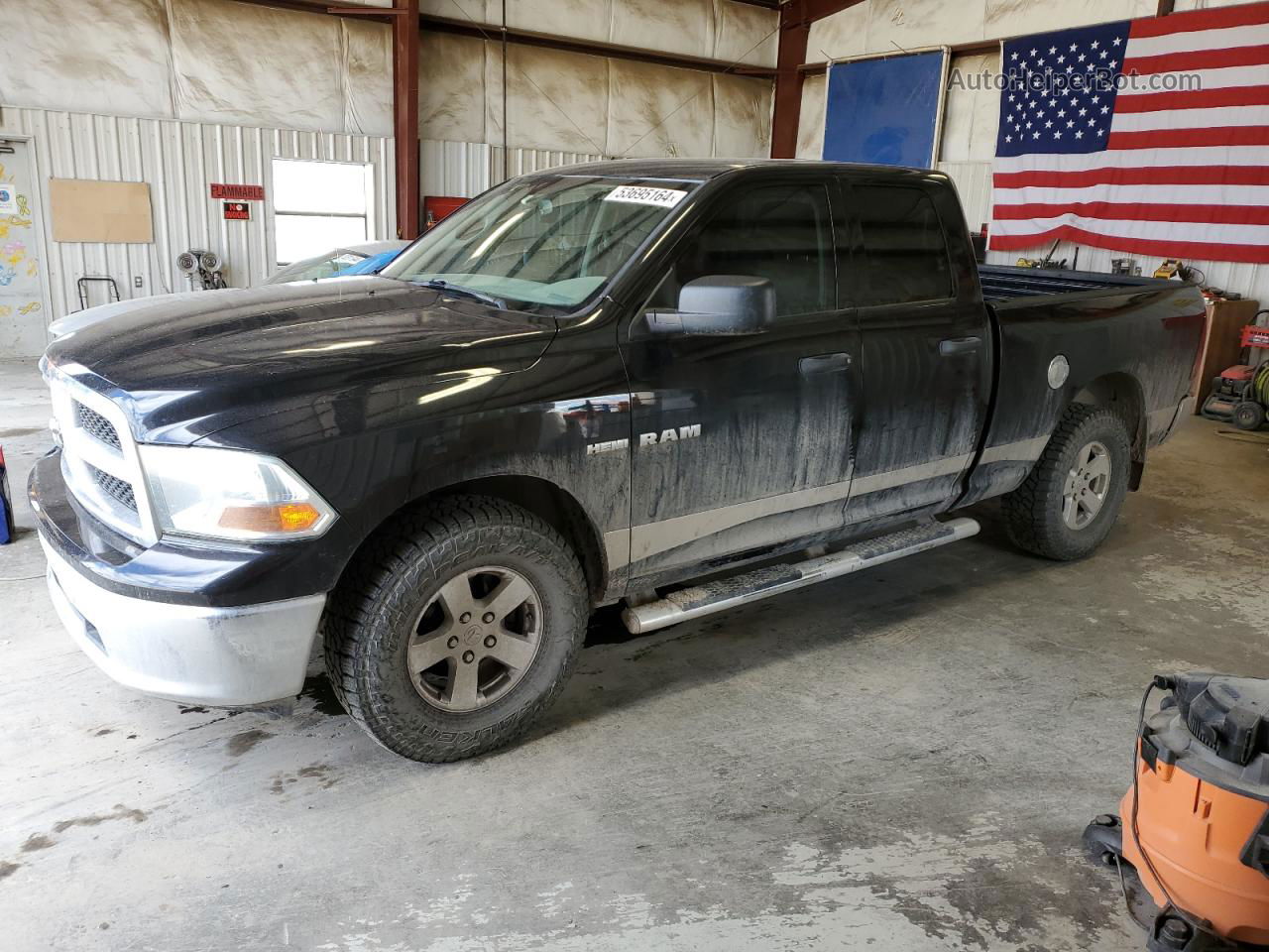 2010 Dodge Ram 1500  Black vin: 1D7RV1GT4AS144497