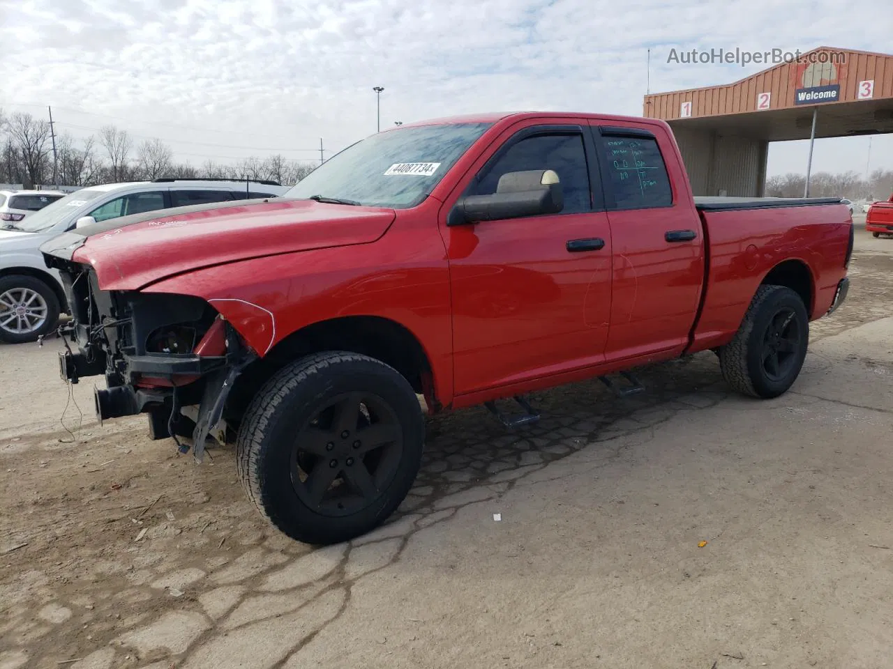 2010 Dodge Ram 1500  Red vin: 1D7RV1GT5AS145612