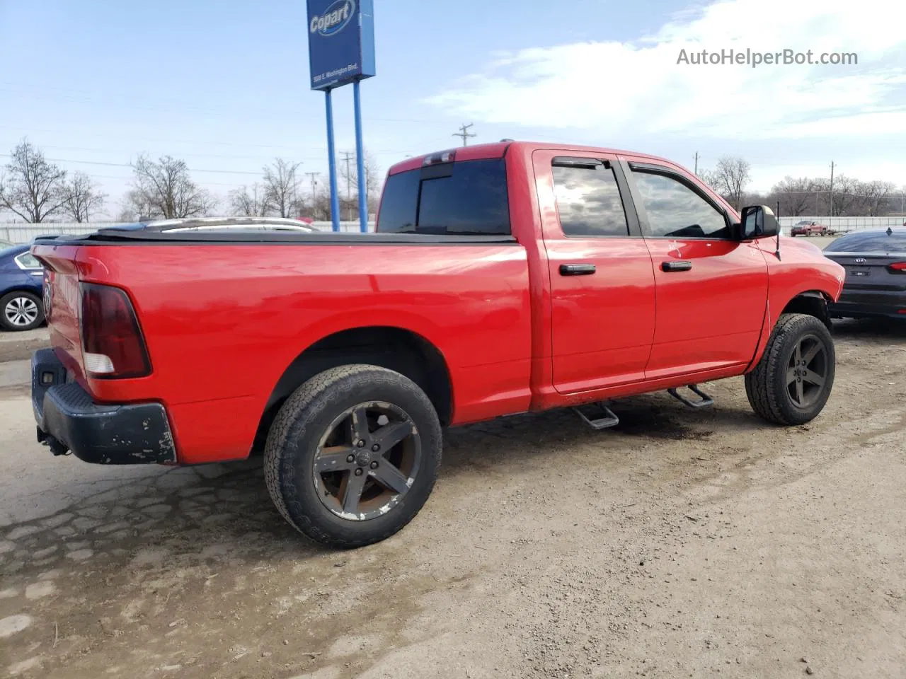 2010 Dodge Ram 1500  Red vin: 1D7RV1GT5AS145612