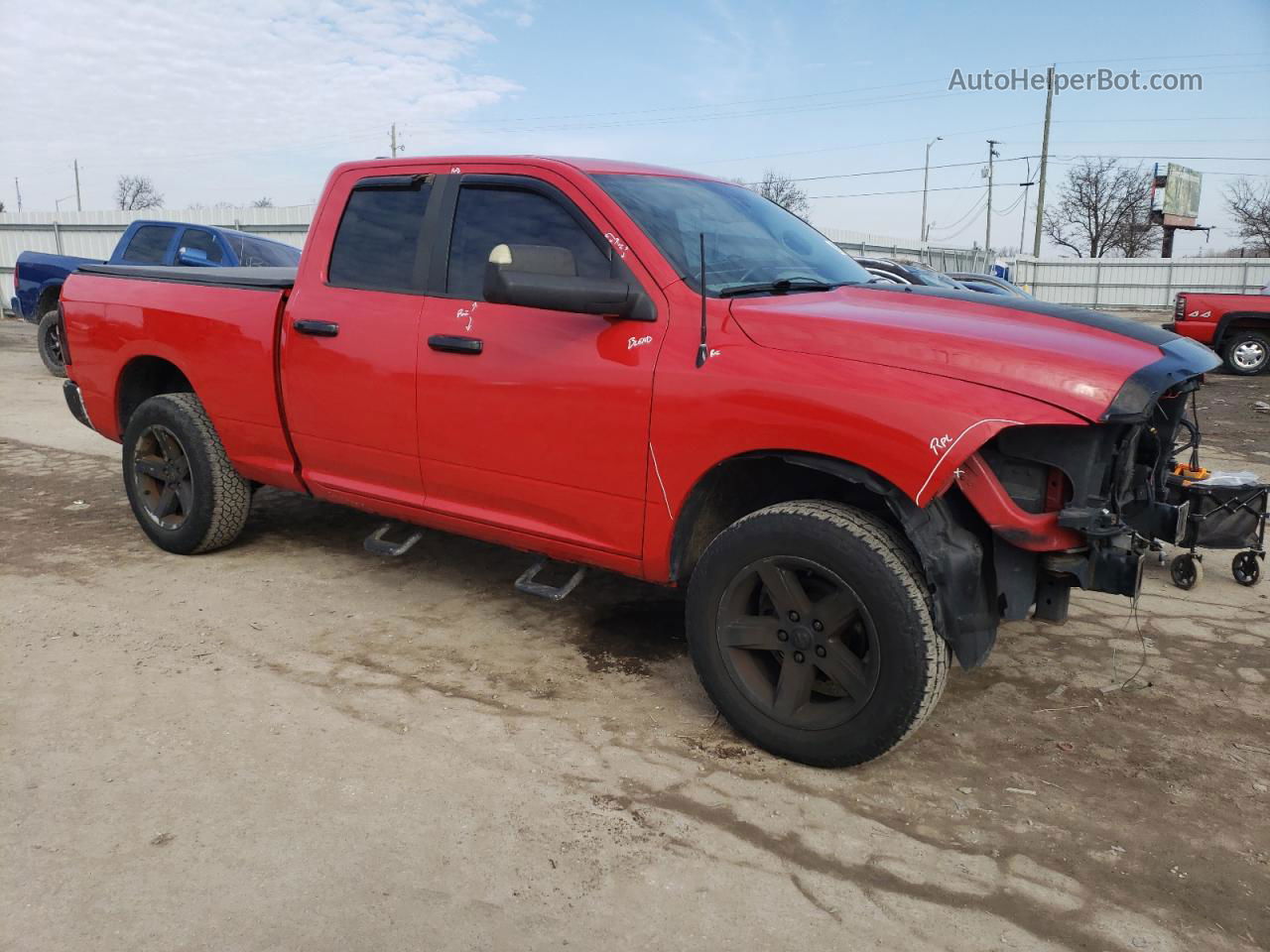 2010 Dodge Ram 1500  Red vin: 1D7RV1GT5AS145612