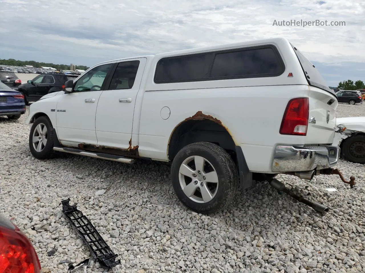 2010 Dodge Ram 1500  White vin: 1D7RV1GT6AS108505