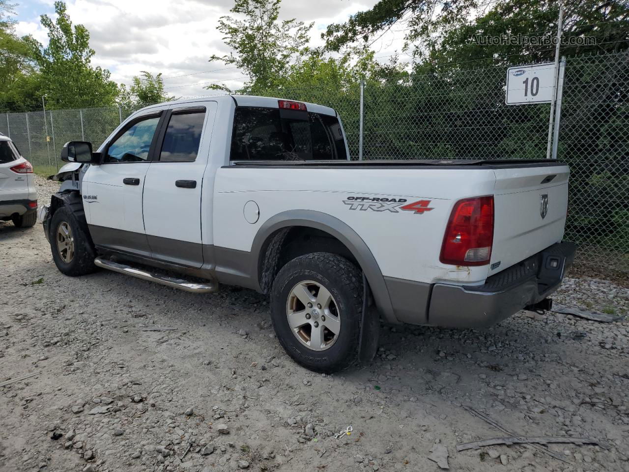 2010 Dodge Ram 1500  White vin: 1D7RV1GT6AS239109