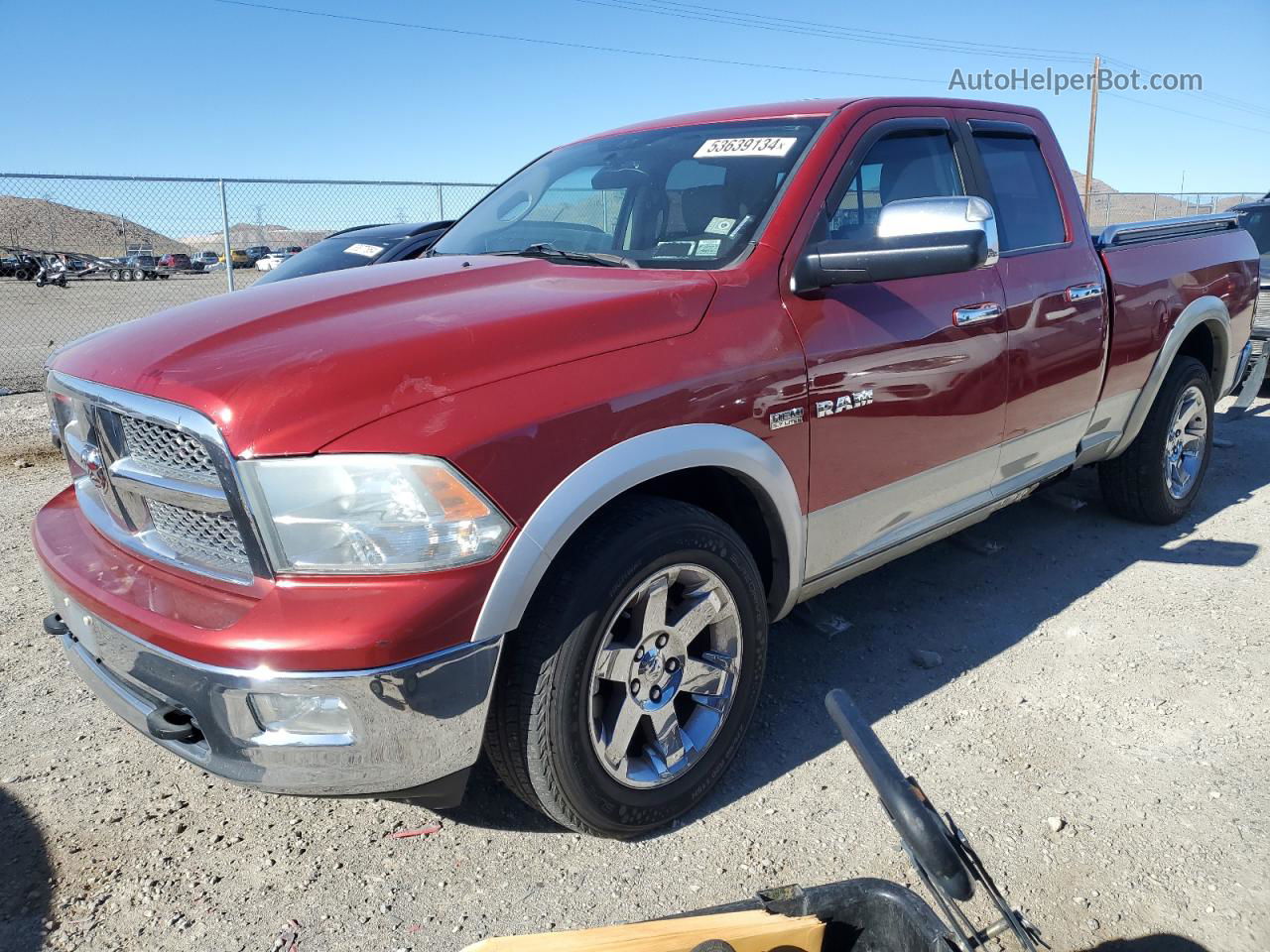 2010 Dodge Ram 1500  Red vin: 1D7RV1GT7AS178319