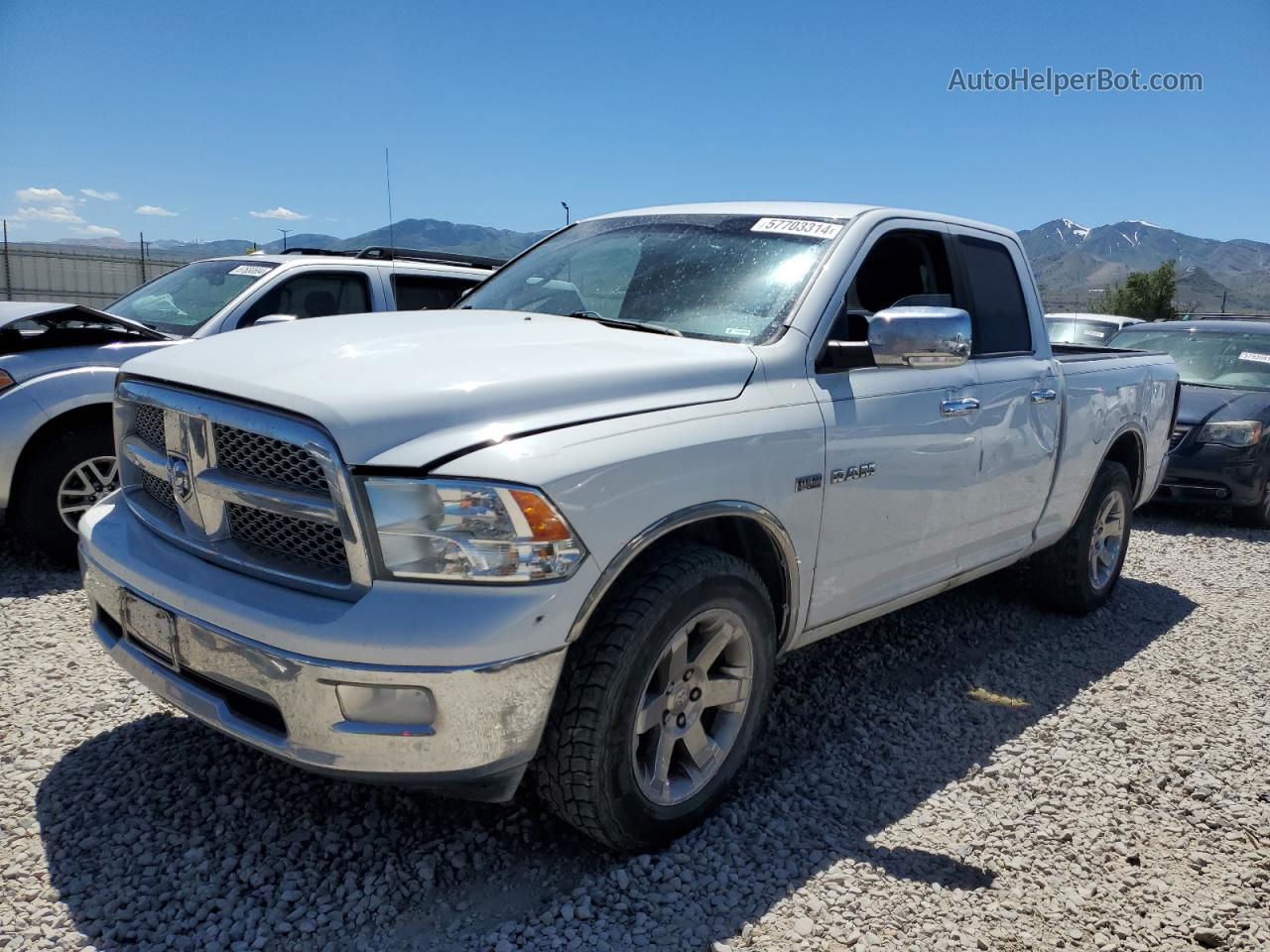 2010 Dodge Ram 1500  White vin: 1D7RV1GT8AS212834