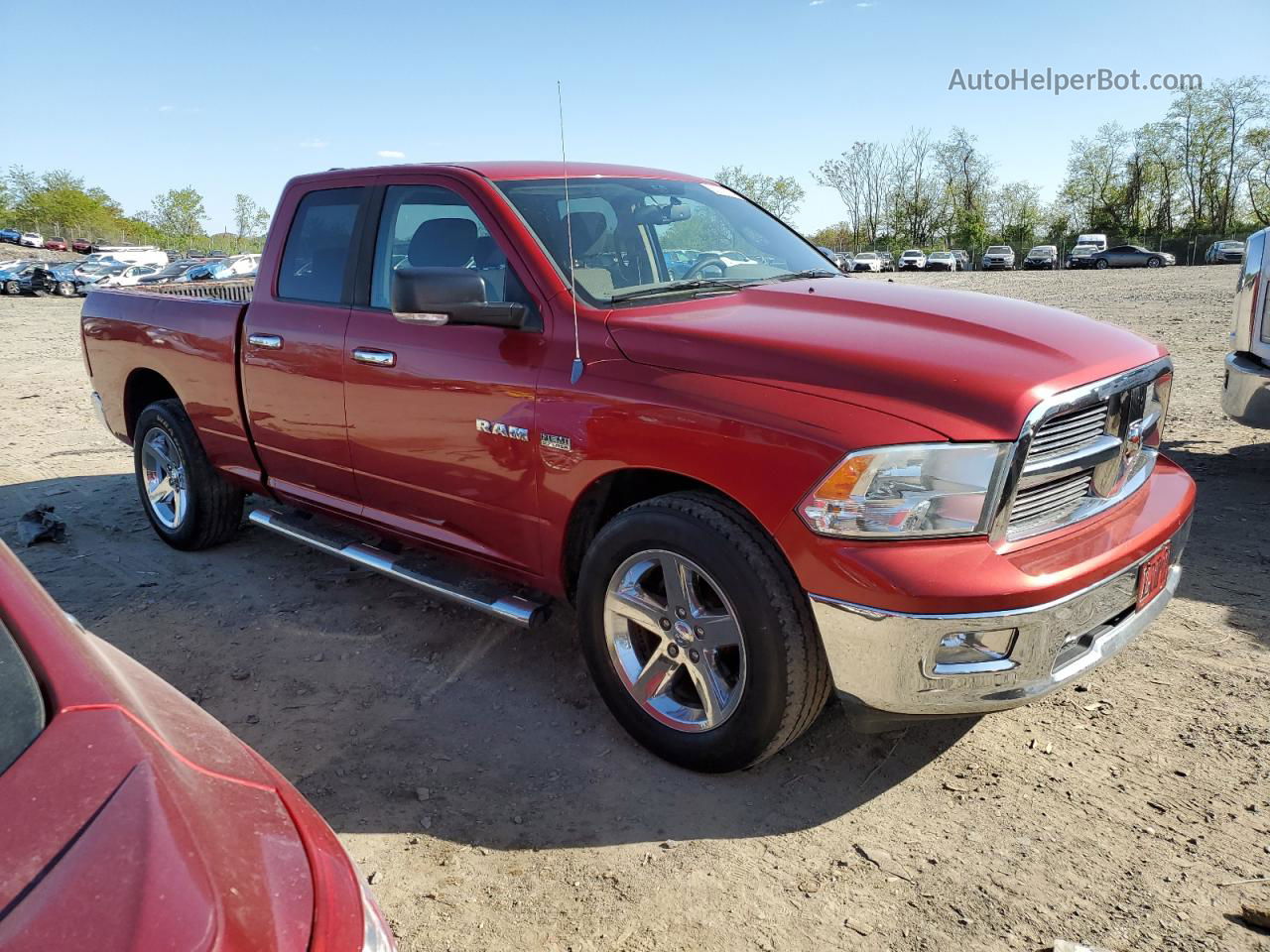 2010 Dodge Ram 1500  Красный vin: 1D7RV1GTXAS232955