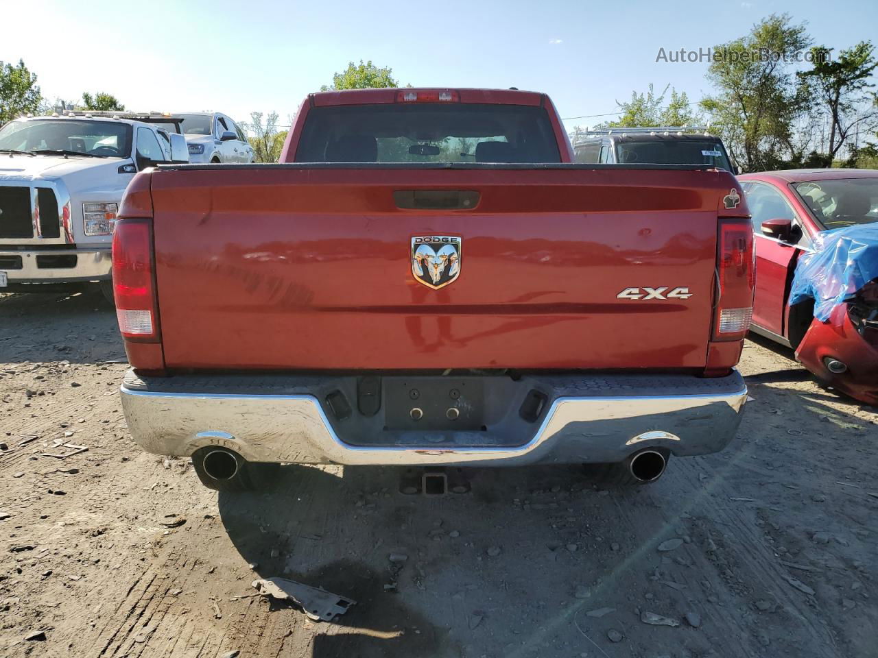 2010 Dodge Ram 1500  Красный vin: 1D7RV1GTXAS232955