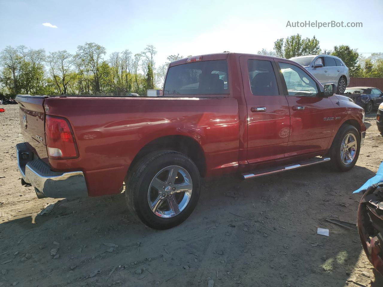 2010 Dodge Ram 1500  Красный vin: 1D7RV1GTXAS232955