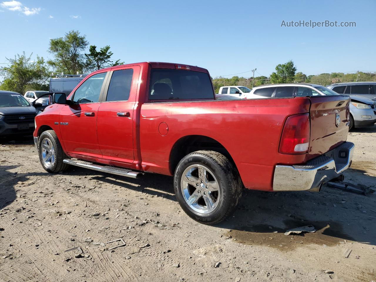 2010 Dodge Ram 1500  Красный vin: 1D7RV1GTXAS232955