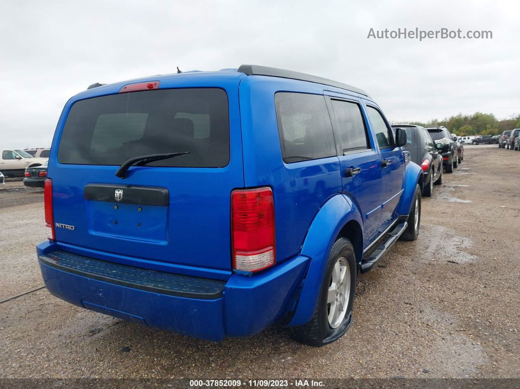 2008 Dodge Nitro Sxt Blue vin: 1D8GT28K18W104417