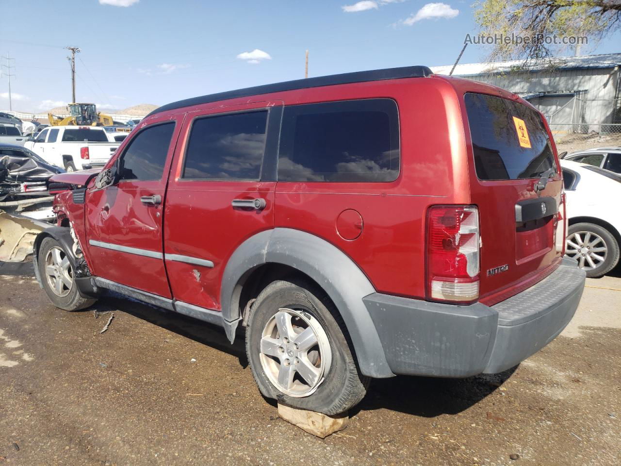 2008 Dodge Nitro Sxt Burgundy vin: 1D8GT28K18W246170