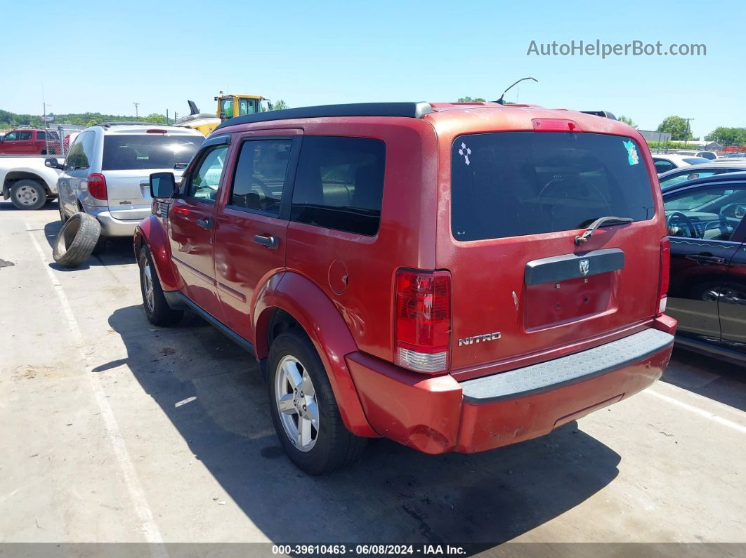 2008 Dodge Nitro Sxt Red vin: 1D8GT28K38W104399