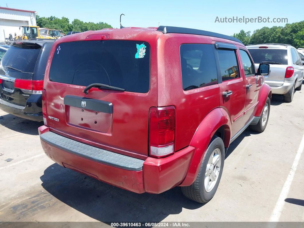 2008 Dodge Nitro Sxt Red vin: 1D8GT28K38W104399