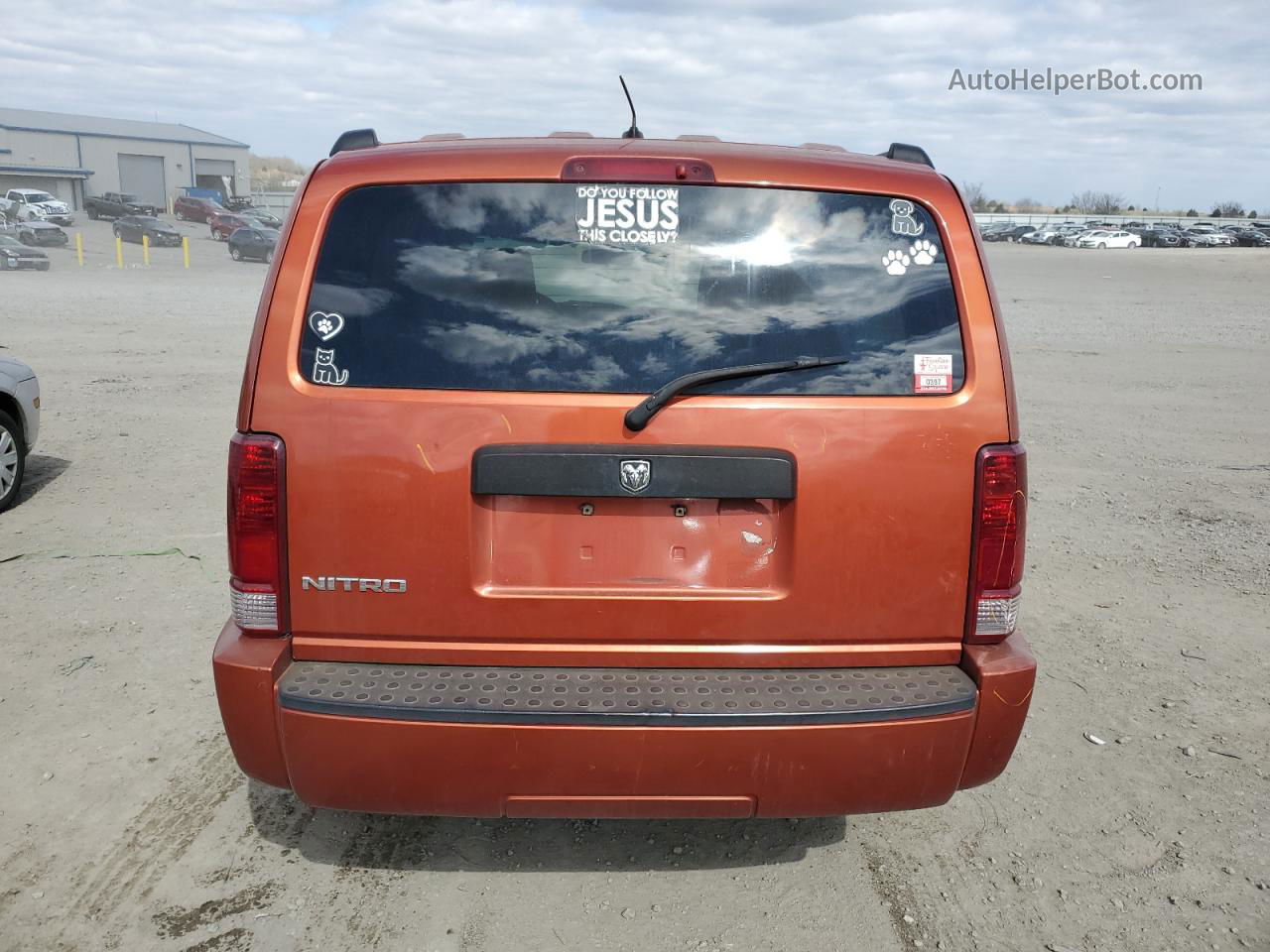 2008 Dodge Nitro Sxt Orange vin: 1D8GT28K38W168085