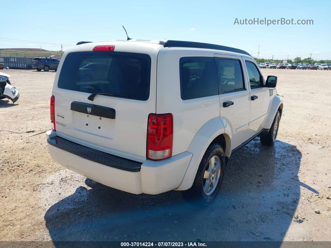 2008 Dodge Nitro Sxt White vin: 1D8GT28K48W199121