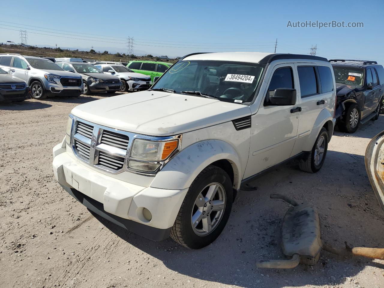 2008 Dodge Nitro Slt White vin: 1D8GT58K18W130582