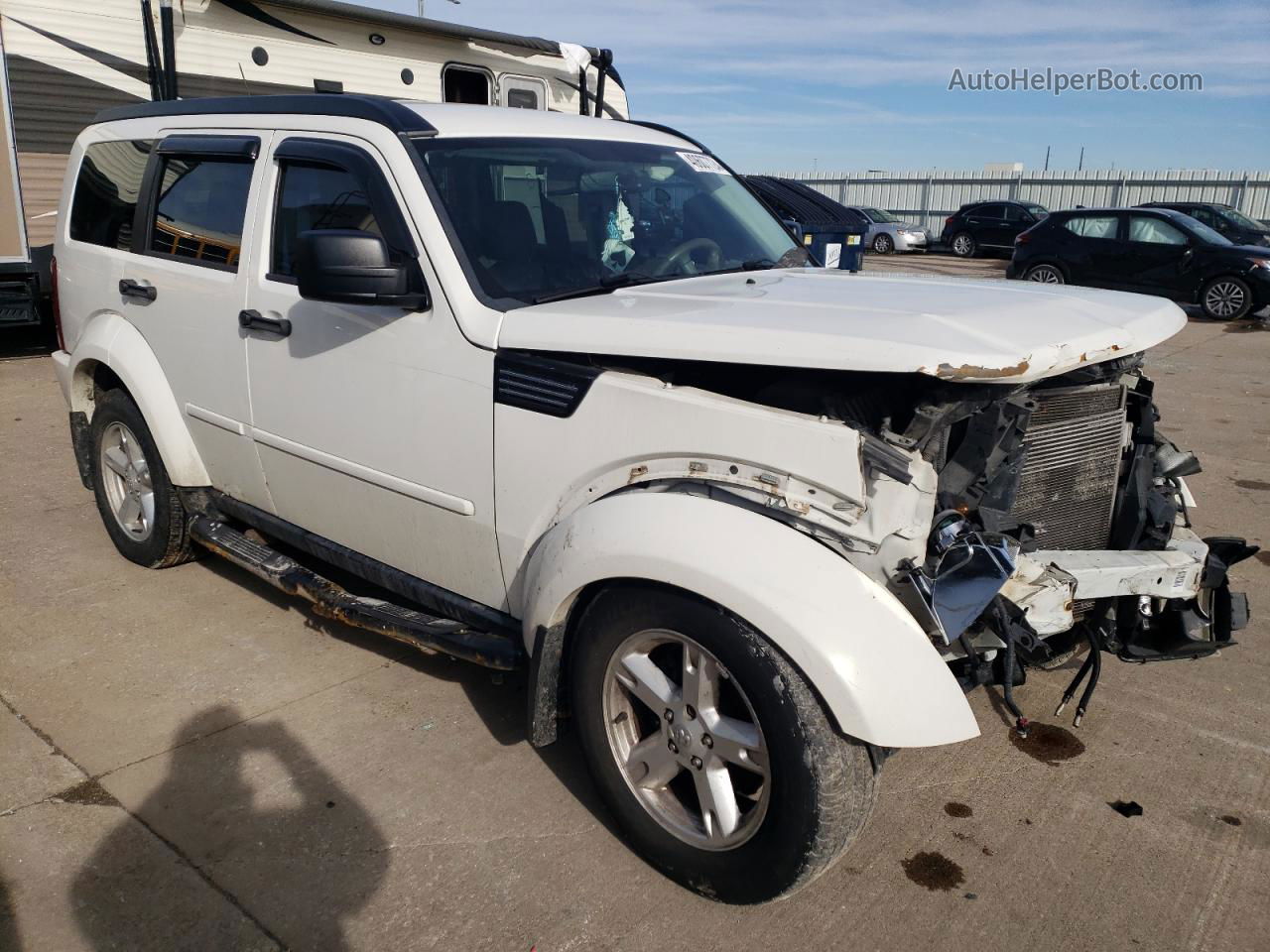 2008 Dodge Nitro Slt White vin: 1D8GT58KX8W127762