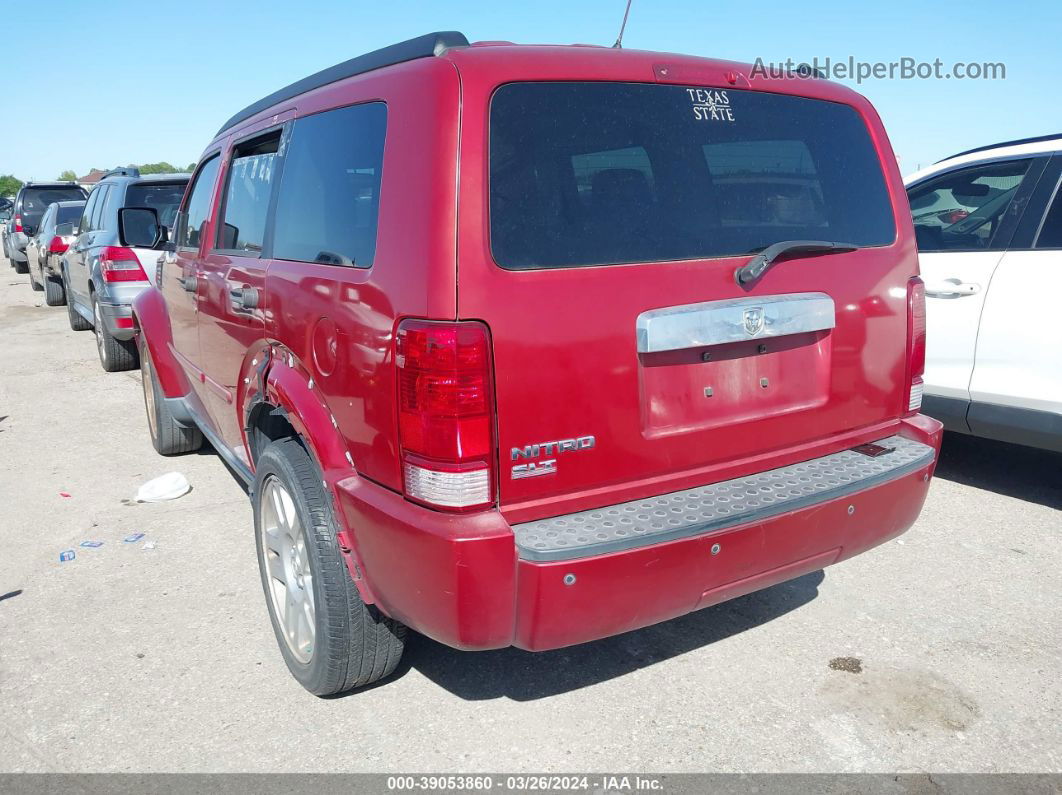 2008 Dodge Nitro Slt/rt Красный vin: 1D8GT58KX8W147476