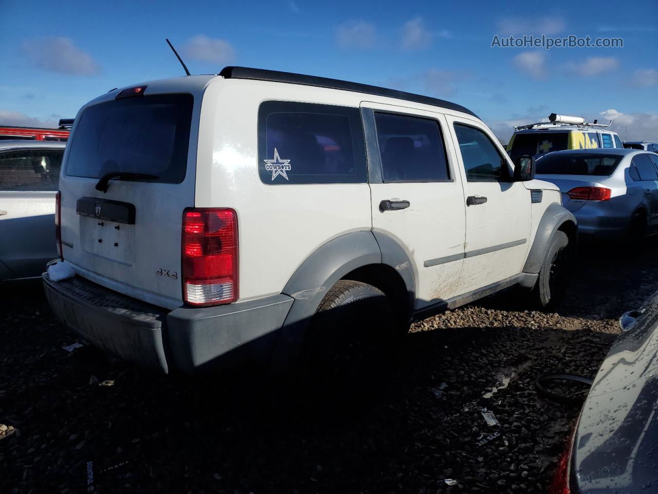 2008 Dodge Nitro Sxt White vin: 1D8GU28K08W285152