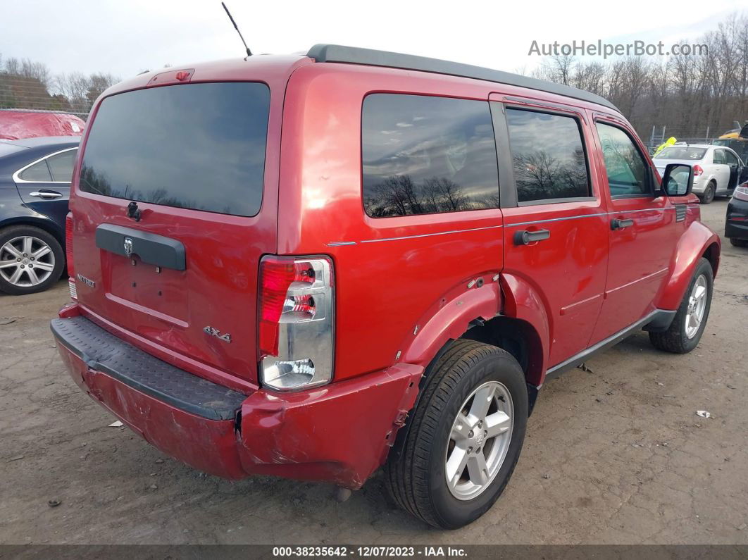 2008 Dodge Nitro Sxt Red vin: 1D8GU28K38W236625