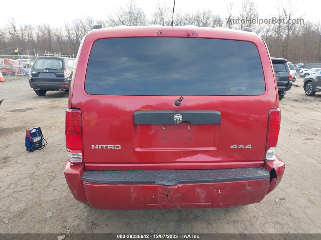 2008 Dodge Nitro Sxt Red vin: 1D8GU28K38W236625