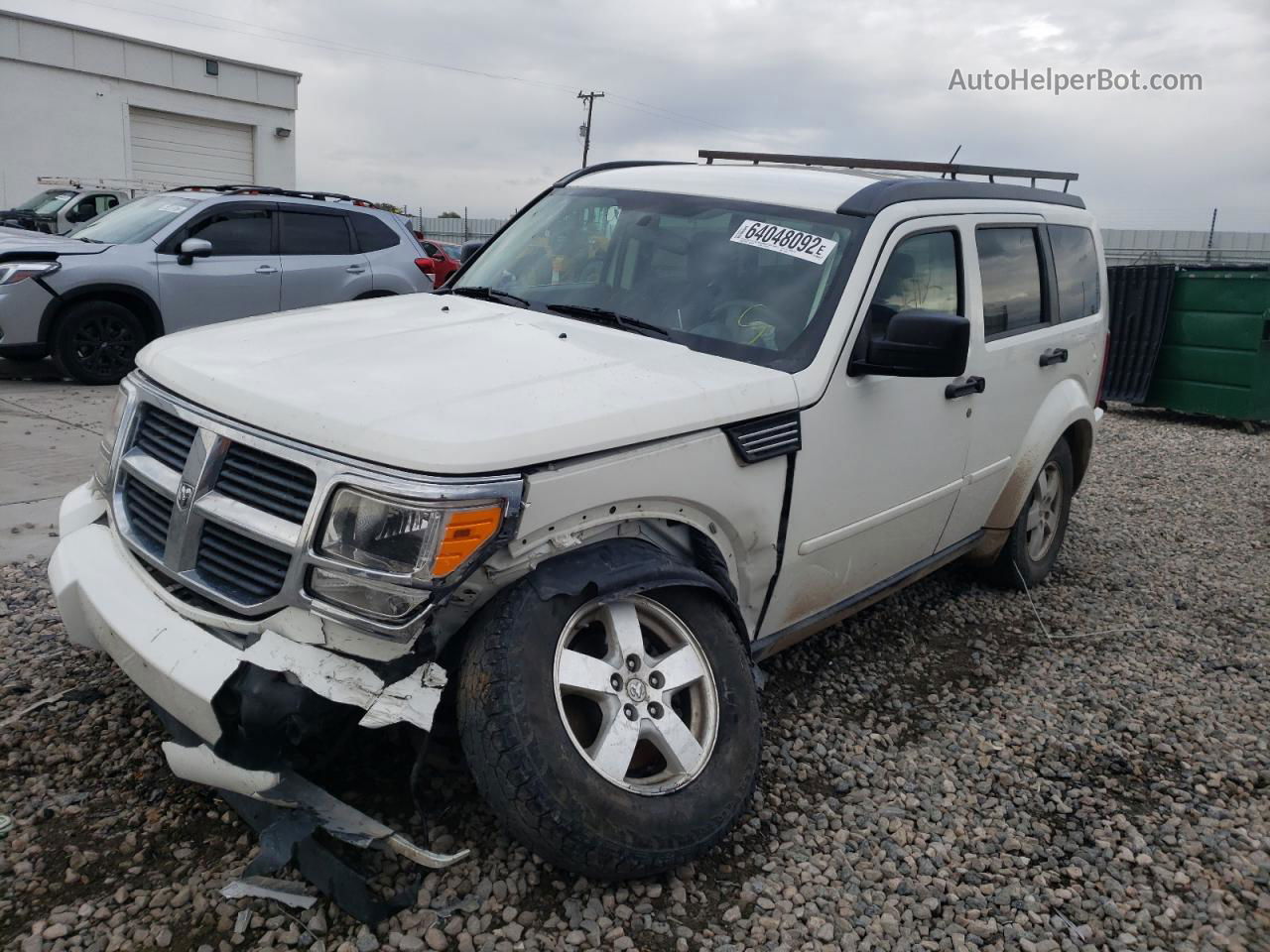 2008 Dodge Nitro Sxt Белый vin: 1D8GU28K48W179092