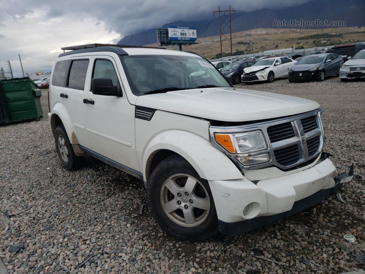 2008 Dodge Nitro Sxt White vin: 1D8GU28K48W179092