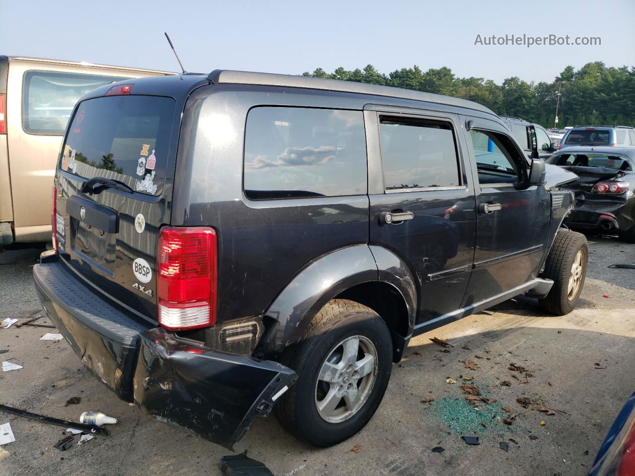 2008 Dodge Nitro Sxt Black vin: 1D8GU28K58W117992