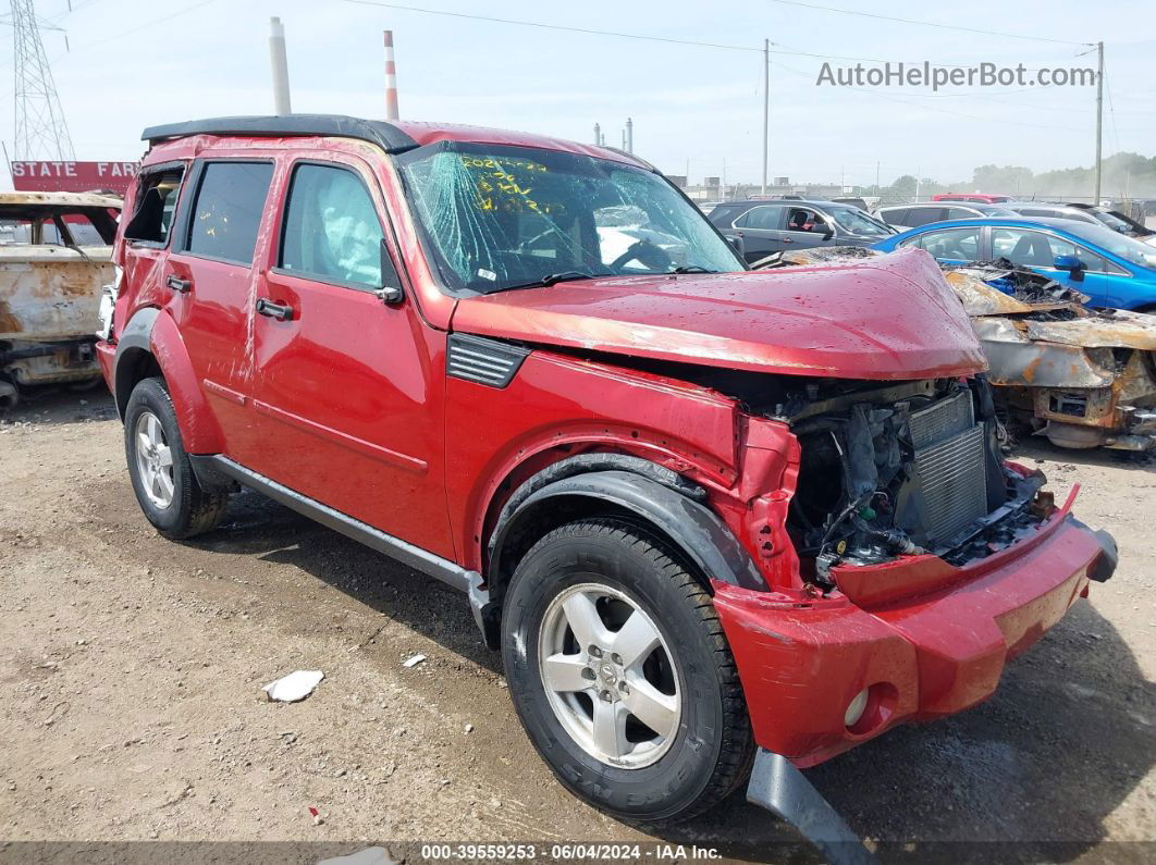 2008 Dodge Nitro Sxt Red vin: 1D8GU28K58W219373