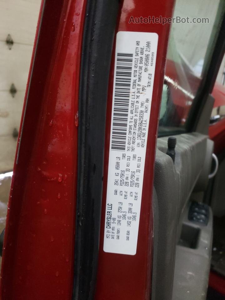2008 Dodge Nitro Sxt Red vin: 1D8GU28K68W258330
