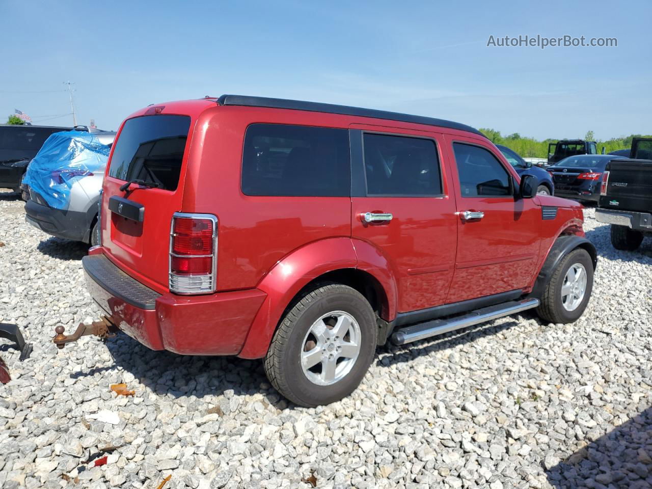 2008 Dodge Nitro Sxt Burgundy vin: 1D8GU28K98W128445