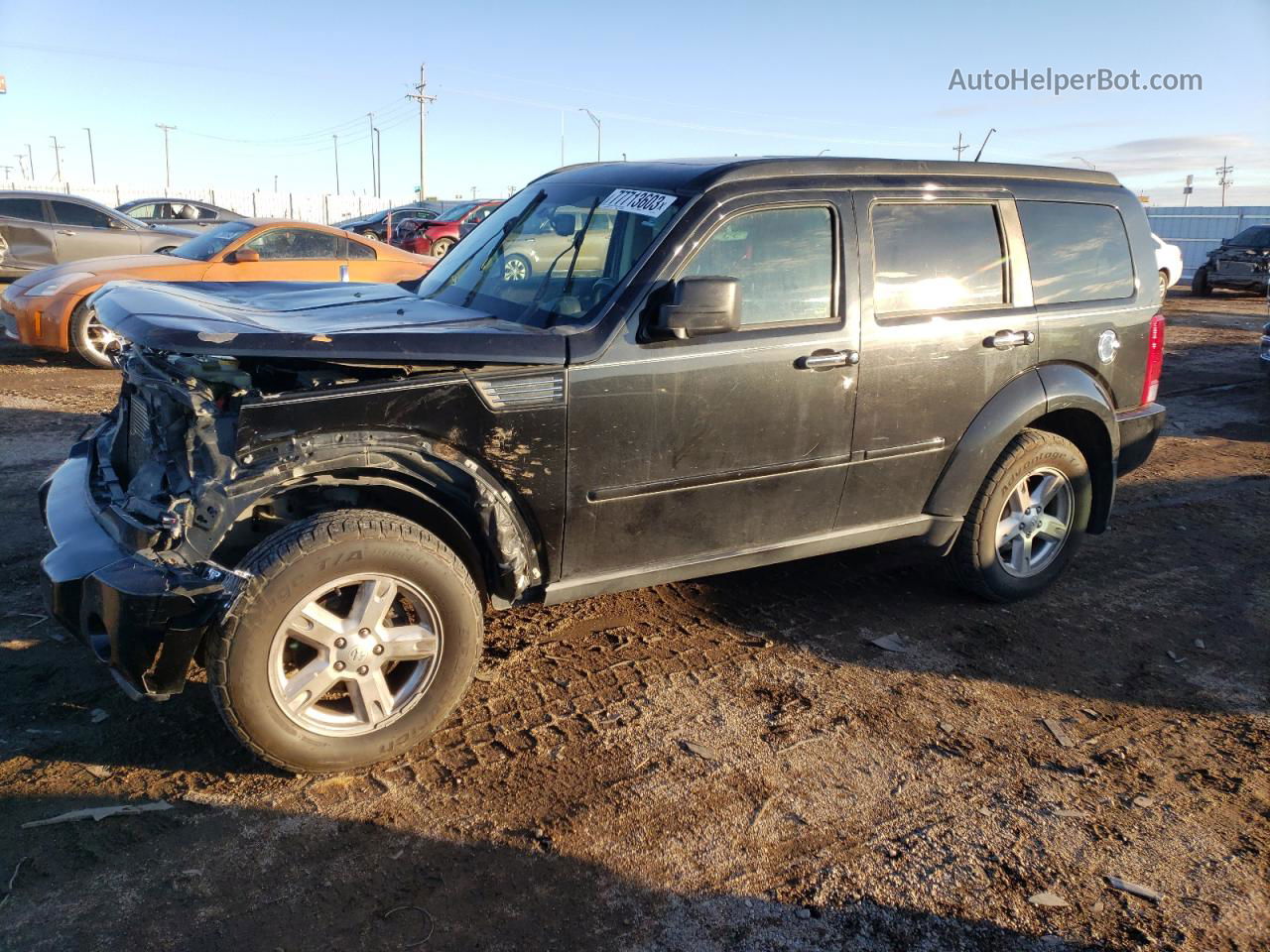 2008 Dodge Nitro Slt Black vin: 1D8GU58K18W151347