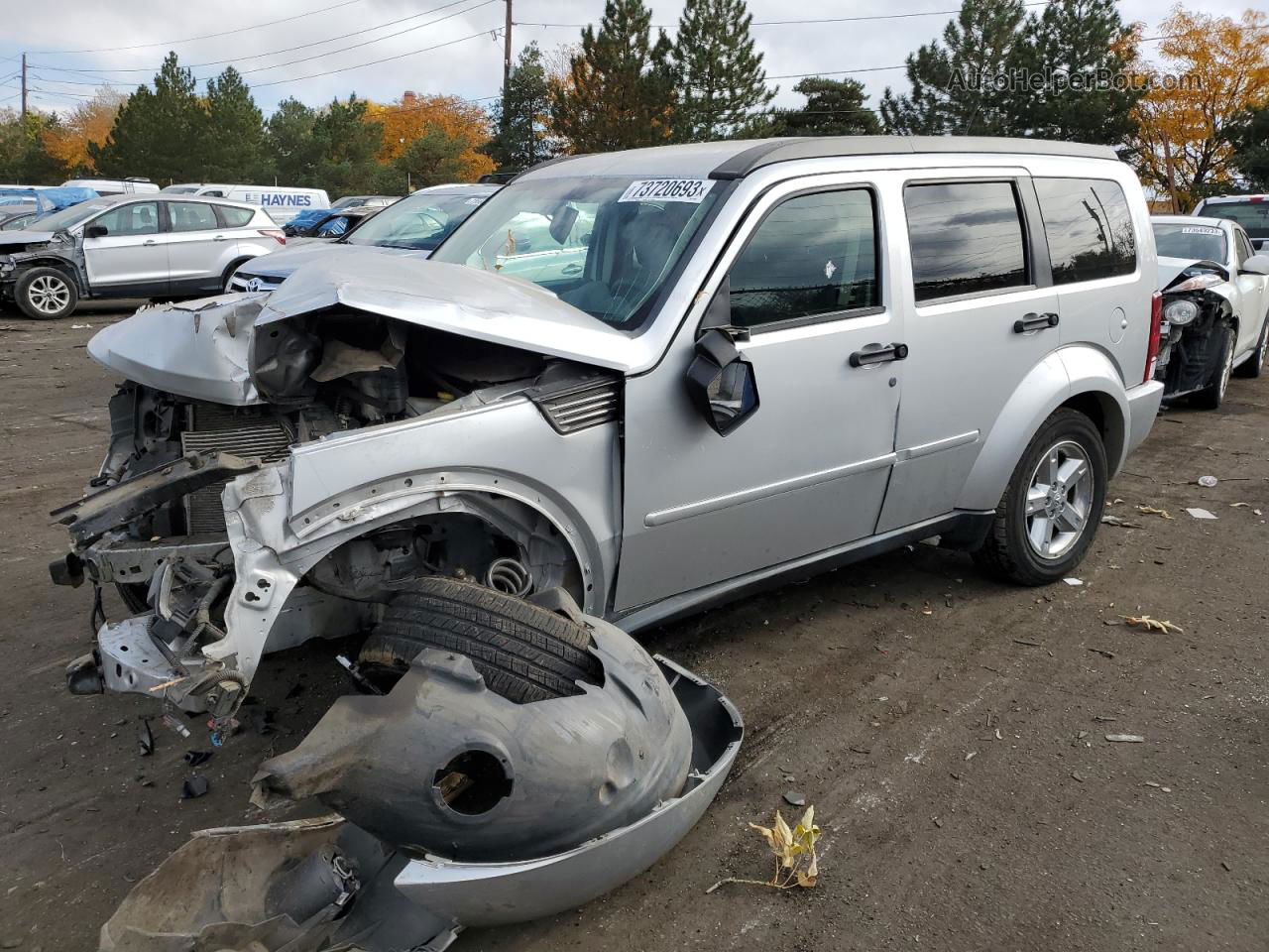 2008 Dodge Nitro Slt Silver vin: 1D8GU58K28W115053