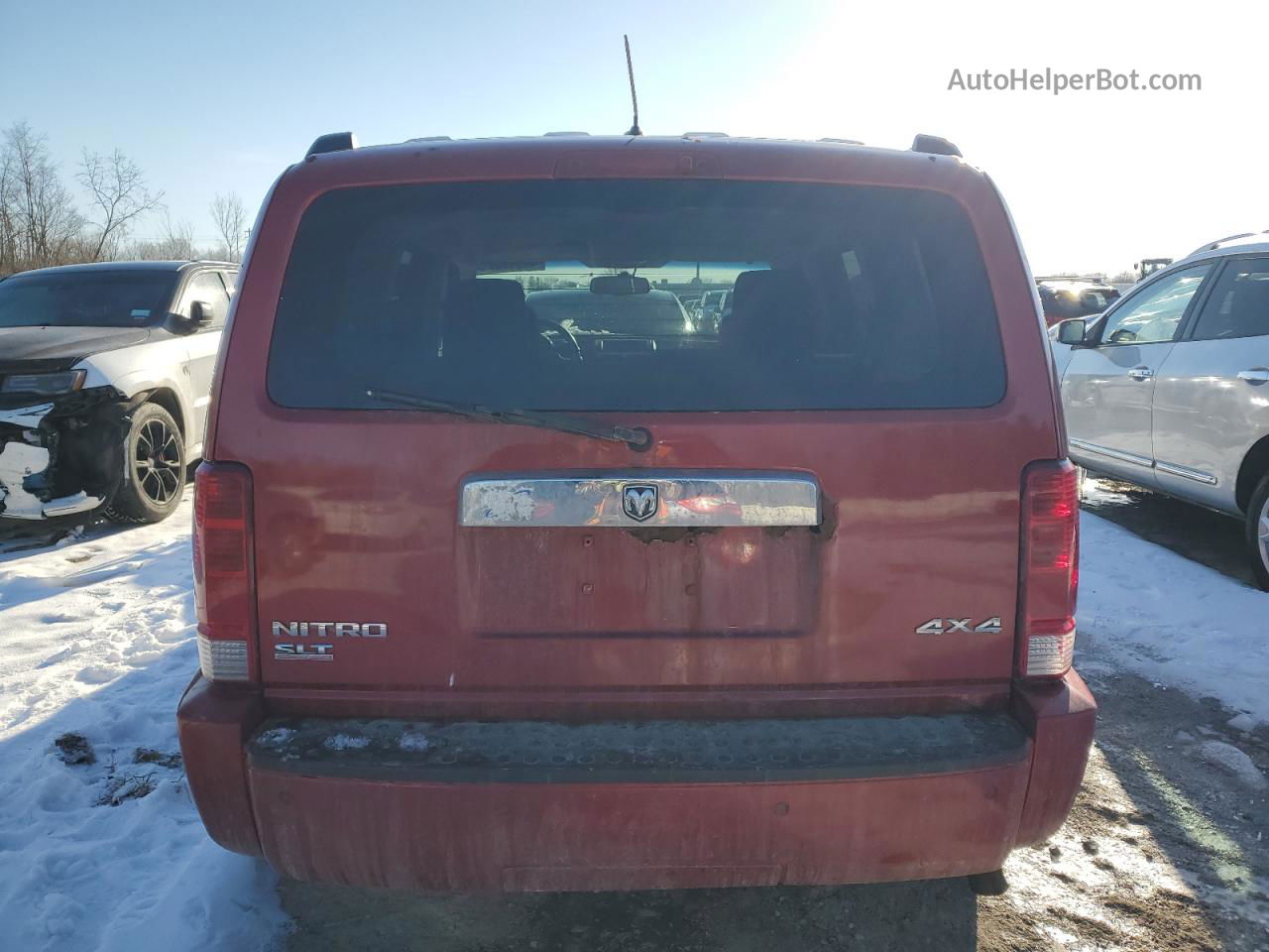 2008 Dodge Nitro Slt Maroon vin: 1D8GU58K58W112227