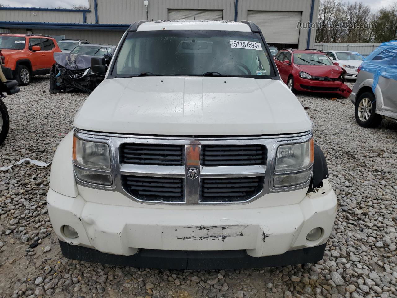 2008 Dodge Nitro Slt White vin: 1D8GU58K58W140366