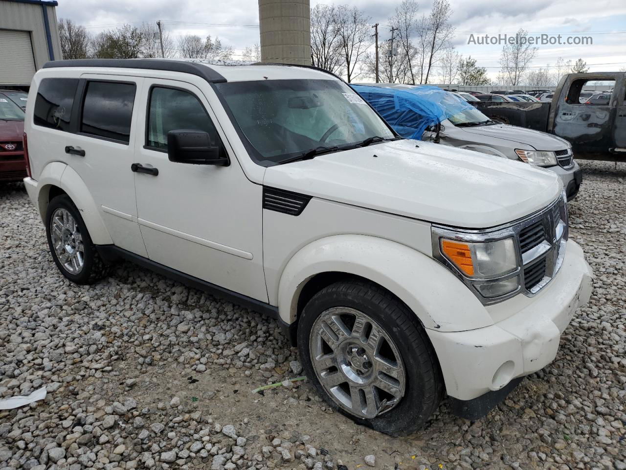 2008 Dodge Nitro Slt White vin: 1D8GU58K58W140366